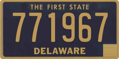 DE license plate 771967