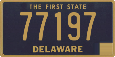 DE license plate 77197