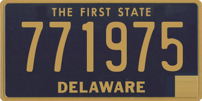 DE license plate 771975