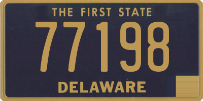 DE license plate 77198