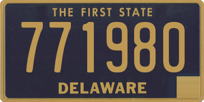 DE license plate 771980