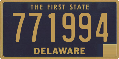 DE license plate 771994