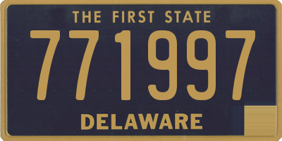 DE license plate 771997