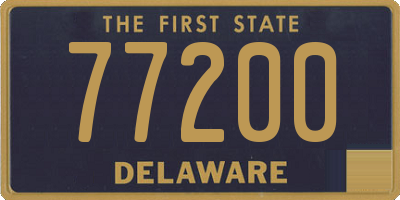 DE license plate 77200