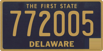 DE license plate 772005