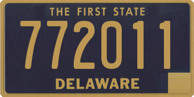 DE license plate 772011