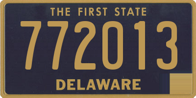 DE license plate 772013