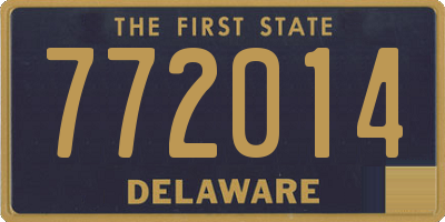 DE license plate 772014