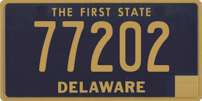 DE license plate 77202