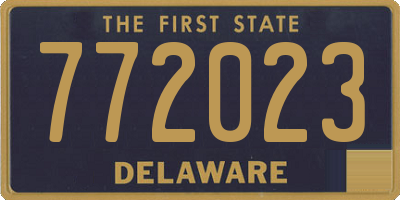 DE license plate 772023