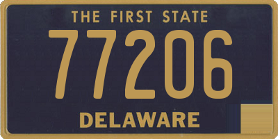 DE license plate 77206