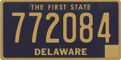 DE license plate 772084