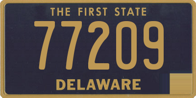 DE license plate 77209