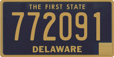 DE license plate 772091