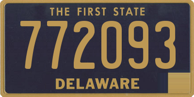 DE license plate 772093