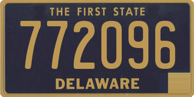 DE license plate 772096