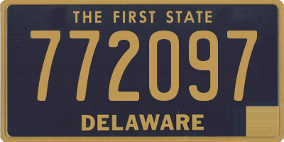 DE license plate 772097