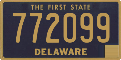 DE license plate 772099