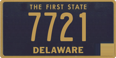 DE license plate 7721