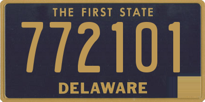 DE license plate 772101