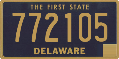 DE license plate 772105