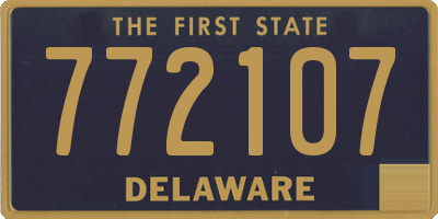 DE license plate 772107