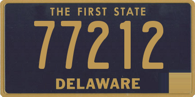 DE license plate 77212