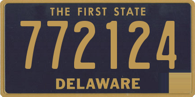 DE license plate 772124