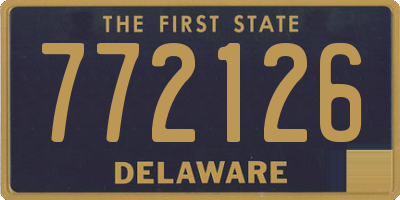 DE license plate 772126