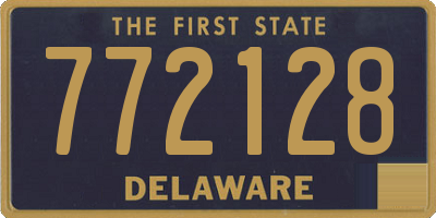 DE license plate 772128