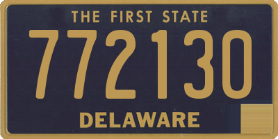 DE license plate 772130