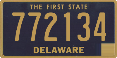 DE license plate 772134