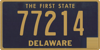 DE license plate 77214