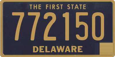 DE license plate 772150