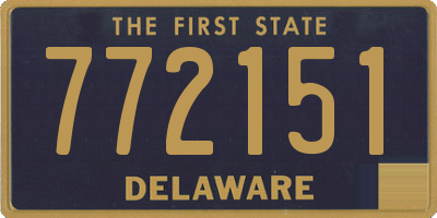 DE license plate 772151