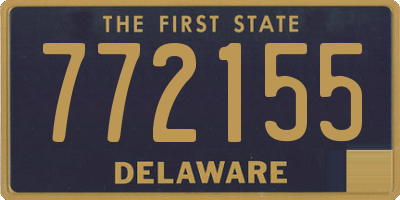 DE license plate 772155