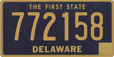 DE license plate 772158