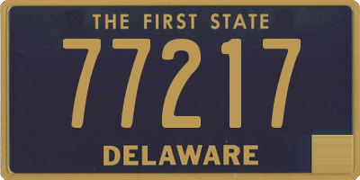 DE license plate 77217
