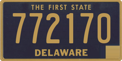 DE license plate 772170