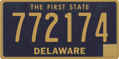 DE license plate 772174