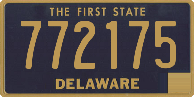DE license plate 772175