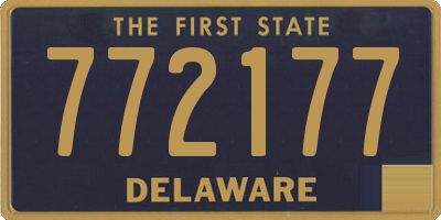 DE license plate 772177