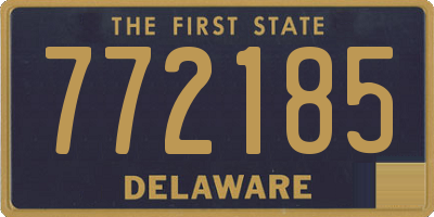 DE license plate 772185