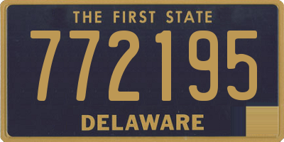 DE license plate 772195