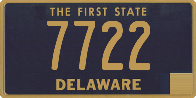 DE license plate 7722