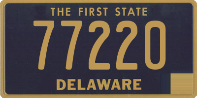 DE license plate 77220