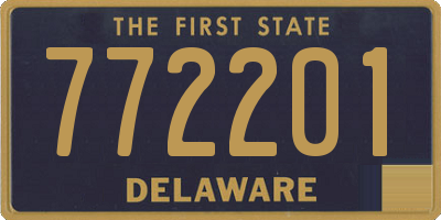 DE license plate 772201
