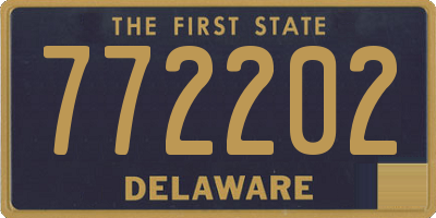 DE license plate 772202