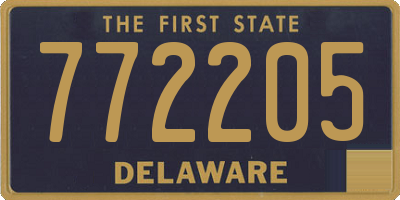 DE license plate 772205