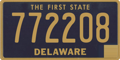 DE license plate 772208